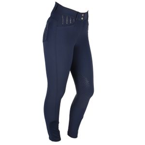 Mondoni Crystal high waist KG rijbroek donkerblauw maat:46