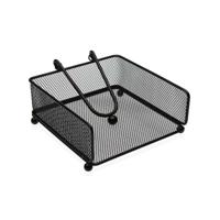 Servethouder Versa Zwart Staal Ijzer 17,5 X 9 X 18 CM