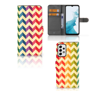 Samsung Galaxy A23 Telefoon Hoesje Zigzag Multi Color