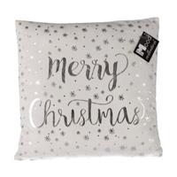 In The Mood Collection merry christmas kussen wit 40x40x10 cm In The Mood Collection merry christmas kussen wit 40x40x10 cm
