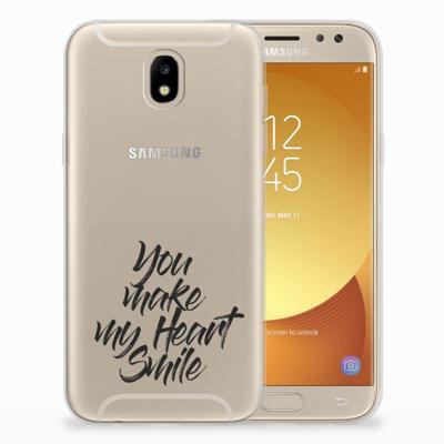 Samsung Galaxy J5 2017 | Siliconen hoesje | met naam Heart Smile