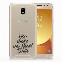 Samsung Galaxy J5 2017 | Siliconen hoesje | met naam Heart Smile