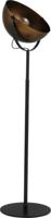 Masterlight Landelijke vloerlampLarino 50 175cm zwart met antiek koper - 1104-10-10
