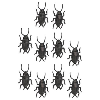Nep kevers/kakkerlakken - 10x stuks - 5 cm - zwart - halloween/horror