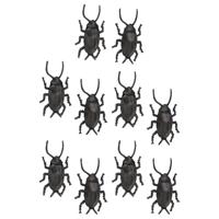 Nep kevers/kakkerlakken - 10x stuks - 5 cm - zwart - halloween/horror