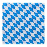 Oktoberfest vlag Beieren servetten - 300x - Tafel decoratie feestartikelen van Bayern - Papier