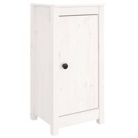 The Living Store Houten Dressoir - Massief Grenenhout - 40 x 35 x 80 cm - Wit - thumbnail