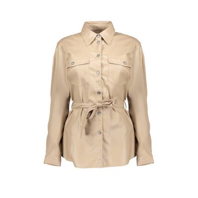 Geisha coated jack met ceintuur zand Geisha coated jack met ceintuur zand