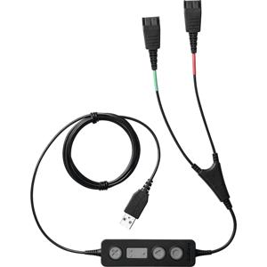 Jabra Link 265 audio kabel USB2.0 2x QD Zwart