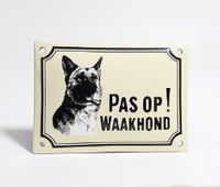 Waakhond bord Herdershond