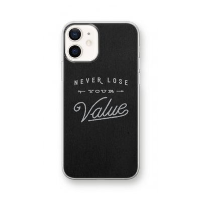 Never lose your value: iPhone 12 Transparant Hoesje