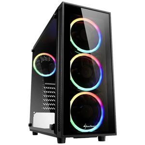 Sharkoon TG4 Midi-tower PC-behuizing Zwart