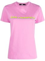 Karl Lagerfeld t-shirt Future à logo imprimé - Rose