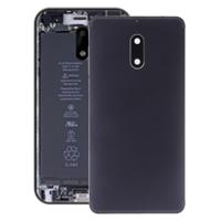 Batterij terug te dekken met camera lens & kant toetsen voor Nokia 6 (zwart)