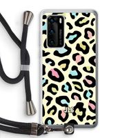 Leopard pattern: Huawei P40 Transparant Hoesje met koord