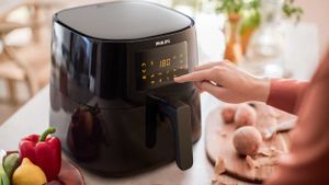 Philips Essential Rapid Air-technologie, 1,2 kg, 6,2 l, zwart, Airfryer XL