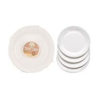 Basic Papieren borden 18 cm 20 stuks wit