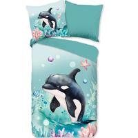 Pure Little Orca Kinderdekbedovertrek Mint