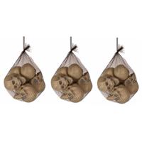 Horror thema decoratie schedels/doodskoppen - 18x Stuks - 8 cm - Halloween versiering