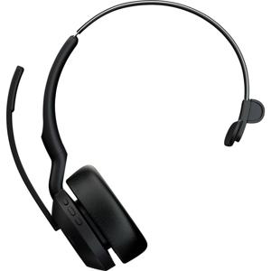 Jabra Evolve2 55 Link 380/390a UC Mono On Ear headset Computer Bluetooth Mono Zwart Noise Cancelling, Ruisonderdrukking (microfoon) Mono