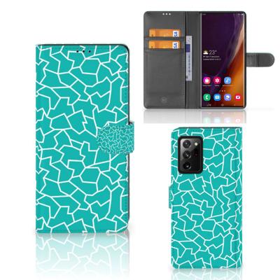 Samsung Galaxy Note20 Ultra Hoesje Cracks Blue