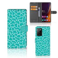 Samsung Galaxy Note20 Ultra Hoesje Cracks Blue