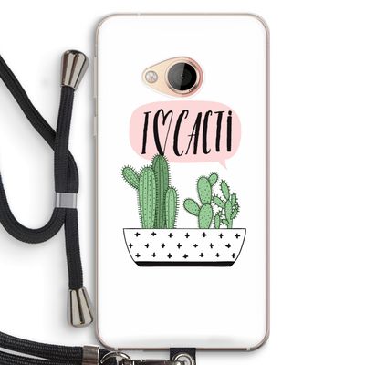 I love cacti: HTC U Play Transparant Hoesje met koord