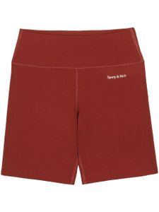 Sporty & Rich short de moto à logo imprimé - Rouge