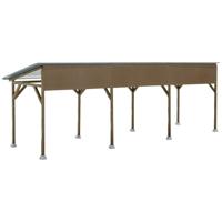 Kibri 38349 H0 houten carport Bouwpakket