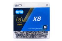 KMC X8 Ketting 8-speed 114-schakels Zilver - Grijs