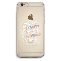 Right Place: iPhone 6 Plus / 6S Plus Transparant Hoesje