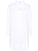 Alexander McQueen robe-chemise en popeline - Blanc