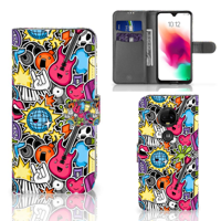 Motorola Moto G7 | G7 Plus | Wallet Case | met Pasjes | Punk Rock