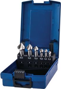 Promat Set verzinkboren | DIN 335 C 90 graden | 6,3-20,5 mm | HSS-Co | 6-delig kunststof cassette - 4000865220 - 4000865220