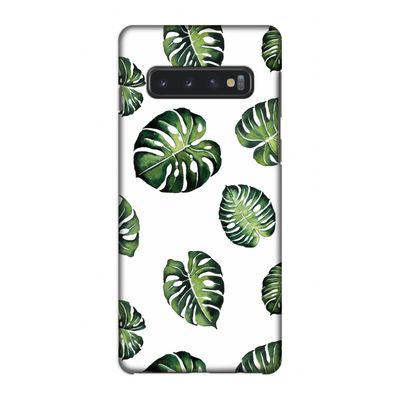 Tropische bladeren: Samsung Galaxy S10 4G Volledig Geprint Hoesje