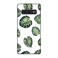 Tropische bladeren: Samsung Galaxy S10 4G Volledig Geprint Hoesje