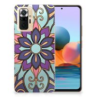 Xiaomi Redmi Note 10 Pro TPU Case Purple Flower - thumbnail