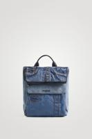 Vierkante denim rugzak - BLUE - U