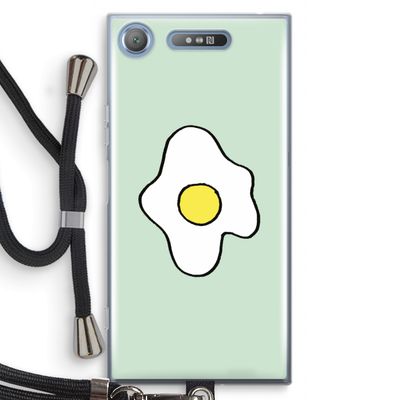 Spiegelei: Sony Xperia XZ1 Transparant Hoesje met koord