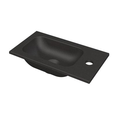 INK - Fontein Quartz met Kraangat Universeel - 400x220x10 mm - Zwart