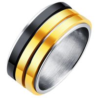 Stalen mannen ring Triple Colored Spinner