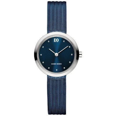 Danish Design IV69Q1210 Horloge Julia Mesh staal blauw-zilverkleurig 28 mm