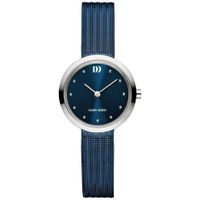 Danish Design IV69Q1210 Horloge Julia Mesh staal blauw-zilverkleurig 28 mm - thumbnail