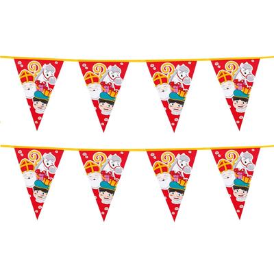 Vlaggenlijnen Sinterklaas - 2x - 6 meter - feestversiering - Welkom Sint en Piet