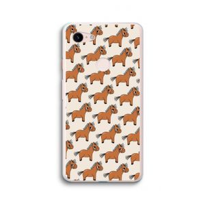 Pony: Google Pixel 3 XL Transparant Hoesje