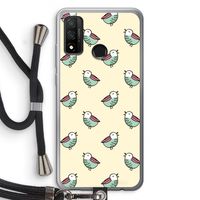 Vogeltjes: Huawei P Smart (2020) Transparant Hoesje met koord