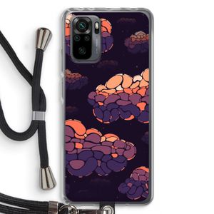 Patroon Wolken: Xiaomi Redmi Note 10 Pro Transparant Hoesje met koord