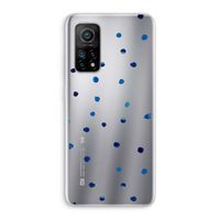 Blauwe stippen: Xiaomi Mi 10T 5G Transparant Hoesje