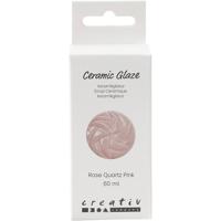 Creativ Company Keramiek glazuur, 984-1101 °c, dekkend, rose, 60 ml/ 1 fles