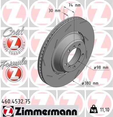 Remschijf FORMULA Z REMSCHIJF 460453275